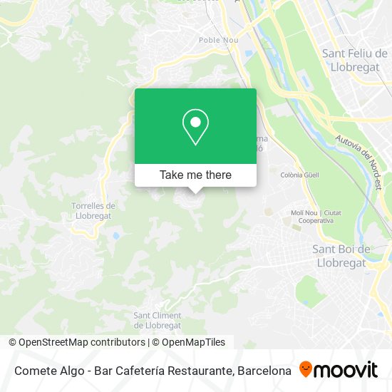 Comete Algo - Bar Cafetería Restaurante map