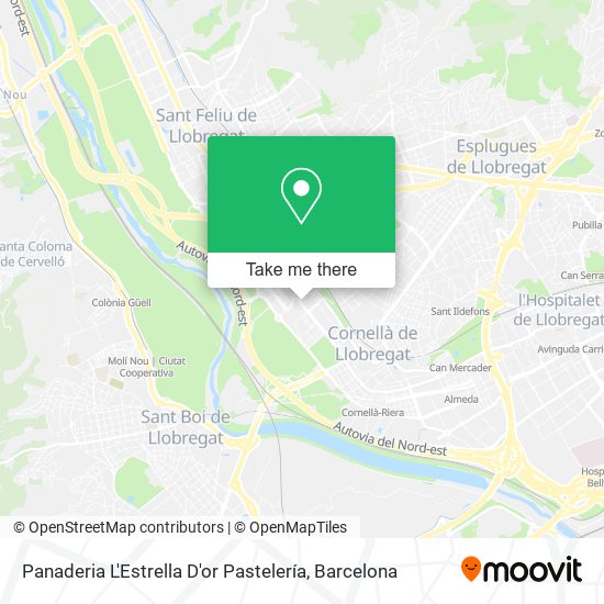 Panaderia L'Estrella D'or Pastelería map