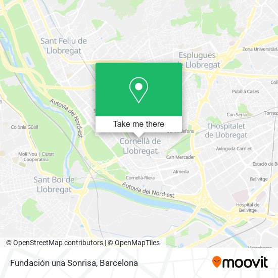 Fundación una Sonrisa map