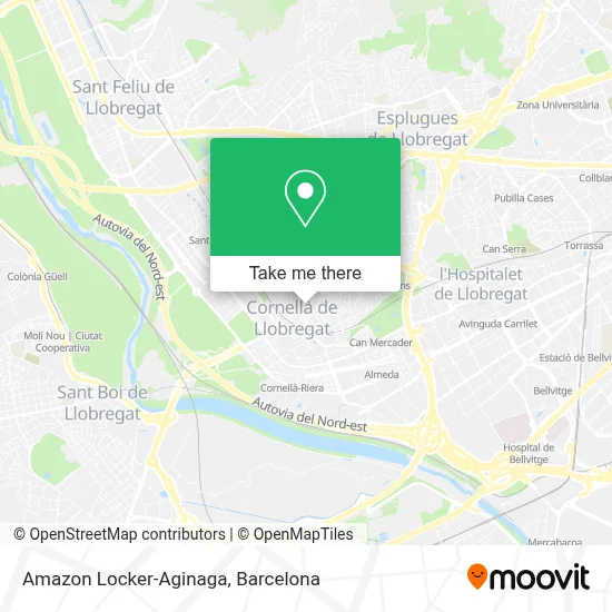 Amazon Locker-Aginaga map