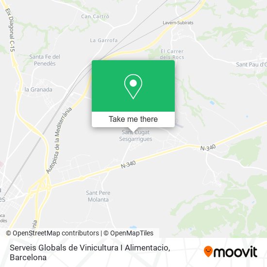Serveis Globals de Vinicultura I Alimentacio map