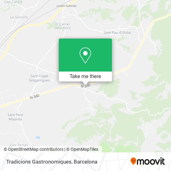 Tradicions Gastronomiques map