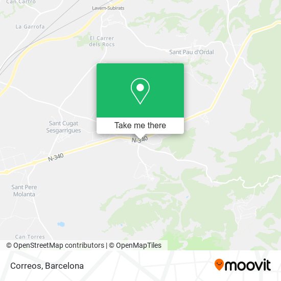 Correos map