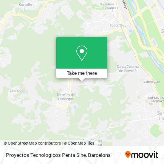 Proyectos Tecnologicos Penta Slne map