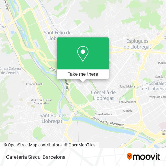 Cafetería Siscu map