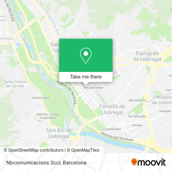 Nbcomunicacions Sccl map