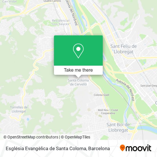 Església Evangèlica de Santa Coloma map