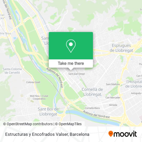 Estructuras y Encofrados Valser map