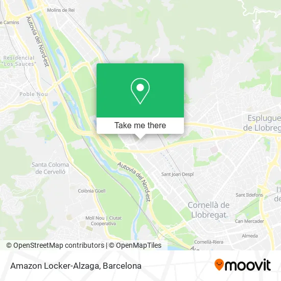 Amazon Locker-Alzaga map