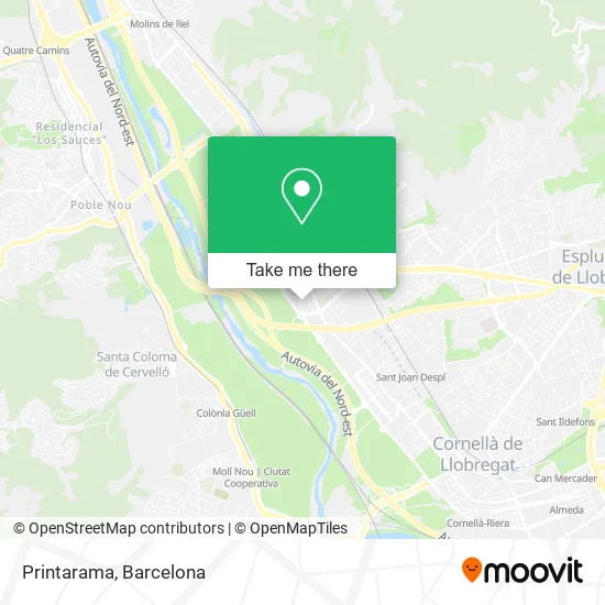 Printarama map