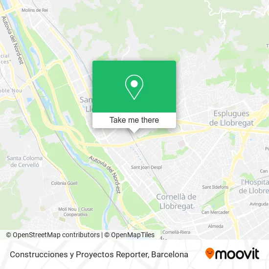 Construcciones y Proyectos Reporter map