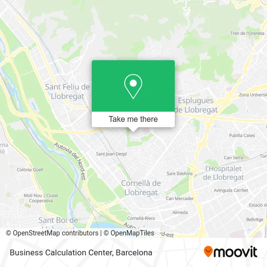 Business Calculation Center map