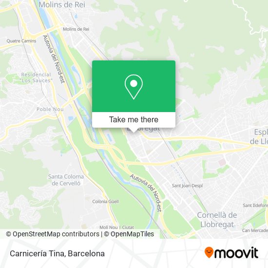 Carnicería Tina map