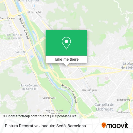 Pintura Decorativa Joaquim Sedó map