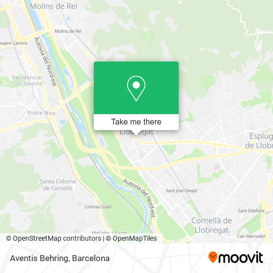 mapa Aventis Behring