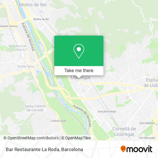 Bar Restaurante La Roda map