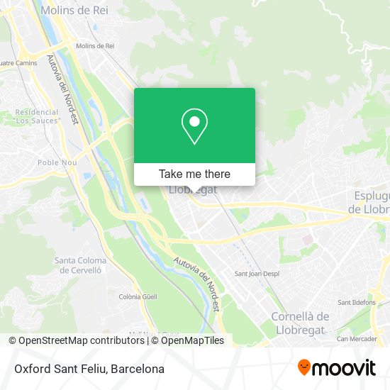 Oxford Sant Feliu map