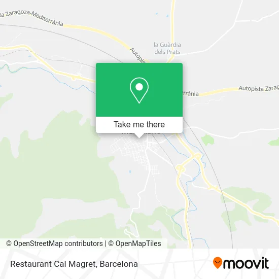 Restaurant Cal Magret map
