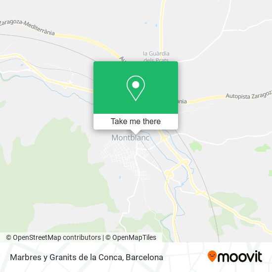 Marbres y Granits de la Conca map
