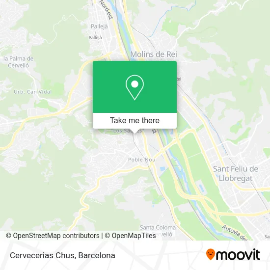 Cervecerias Chus map