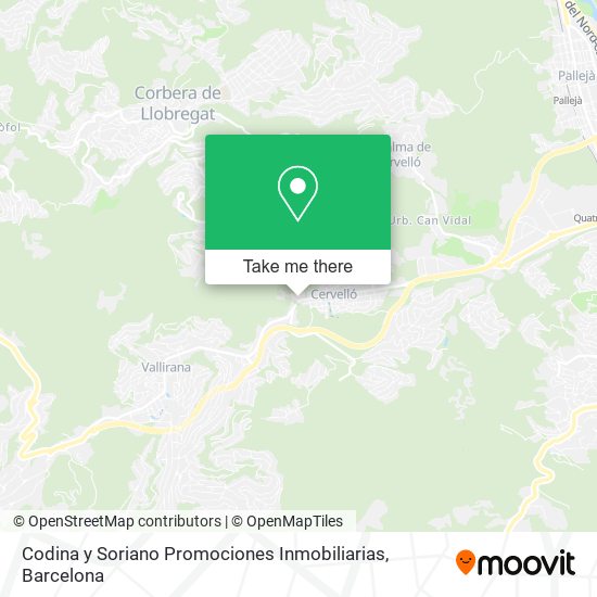 Codina y Soriano Promociones Inmobiliarias map