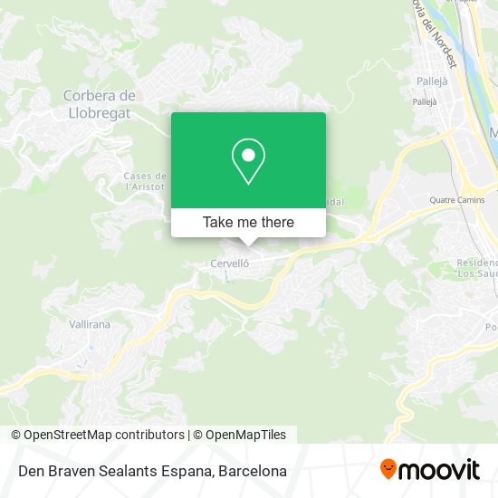 Den Braven Sealants Espana map