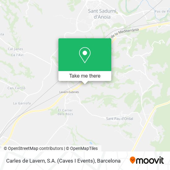 Carles de Lavern, S.A. (Caves I Events) map