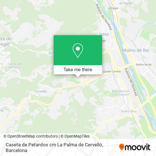 mapa Caseta de Petardos cm La Palma de Cervelló