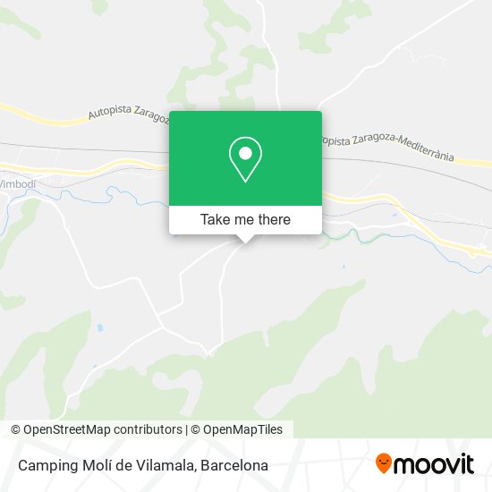 Camping Molí de Vilamala map