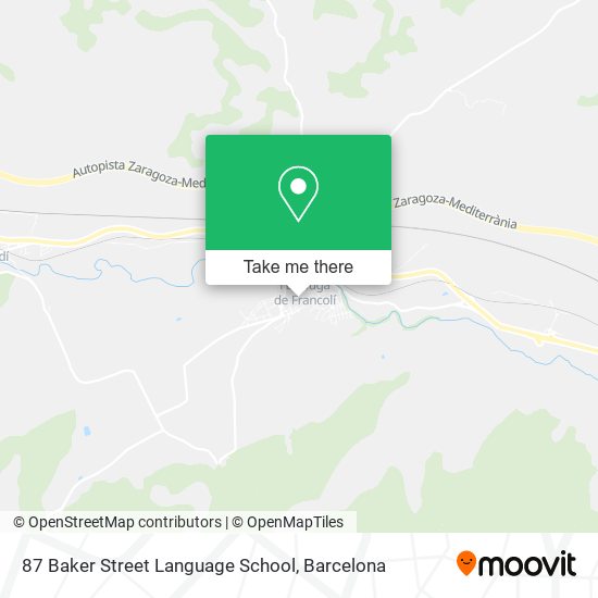 87 Baker Street Language School map