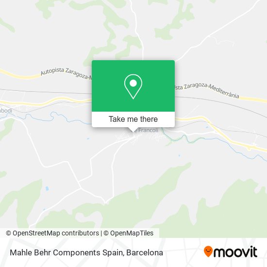 Mahle Behr Components Spain map