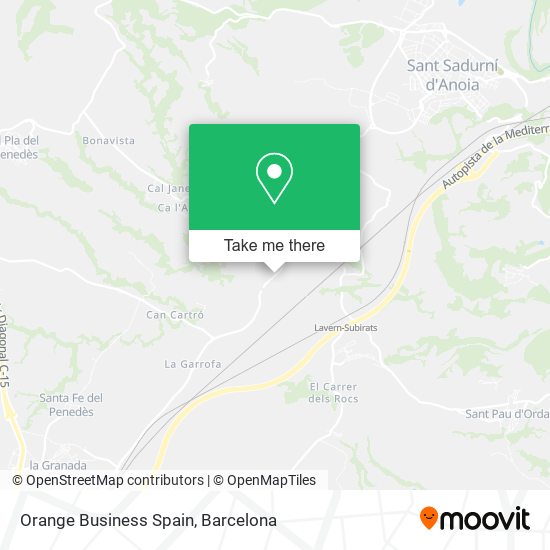 Orange Business Spain map