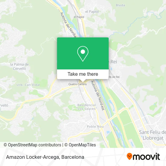 Amazon Locker-Arcega map