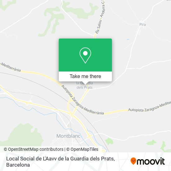 Local Social de L'Aavv de la Guardia dels Prats map