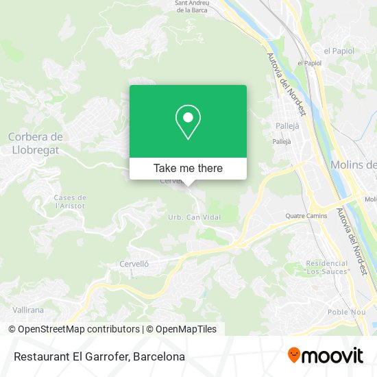 Restaurant El Garrofer map