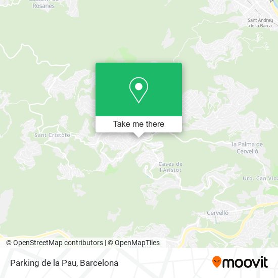 Parking de la Pau map