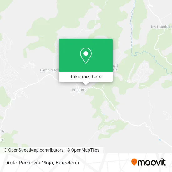 Auto Recanvis Moja map