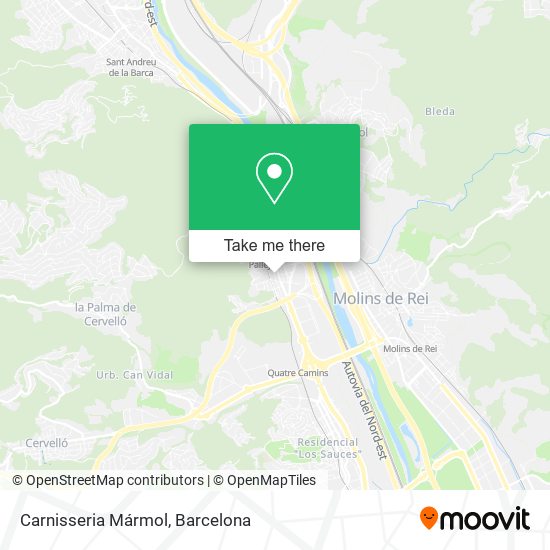 Carnisseria Mármol map