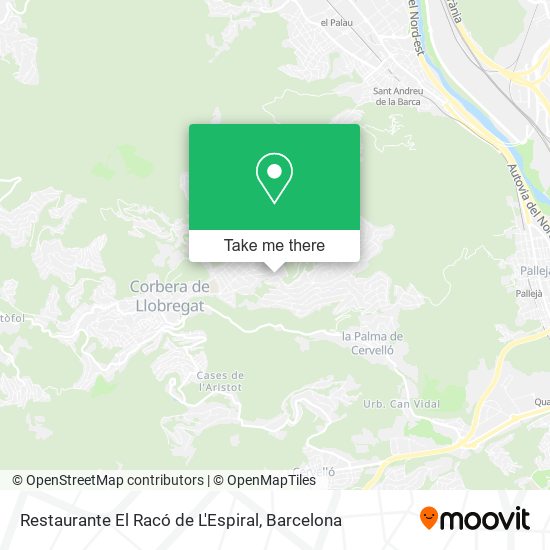Restaurante El Racó de L'Espiral map