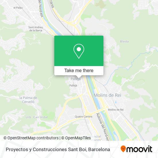 Proyectos y Construcciones Sant Boi map