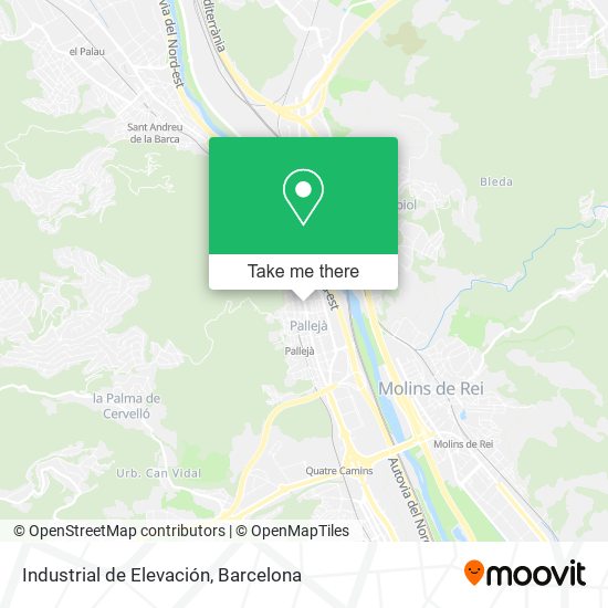 Industrial de Elevación map