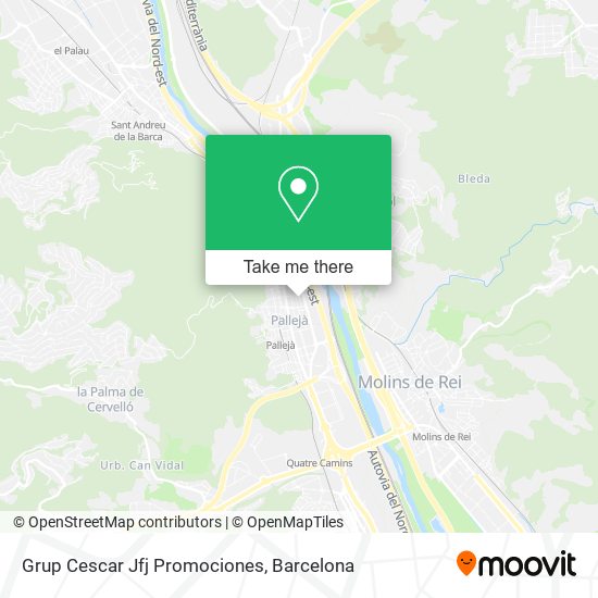 Grup Cescar Jfj Promociones map