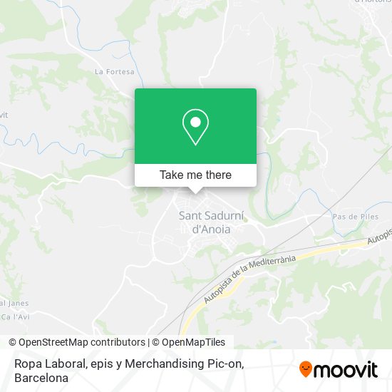 Ropa Laboral, epis y Merchandising Pic-on map
