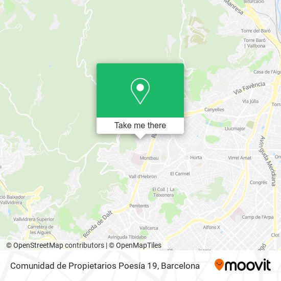 Comunidad de Propietarios Poesía 19 map