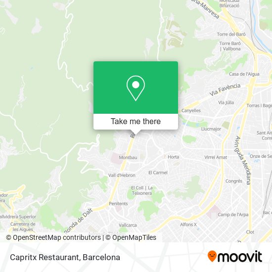 Capritx Restaurant map