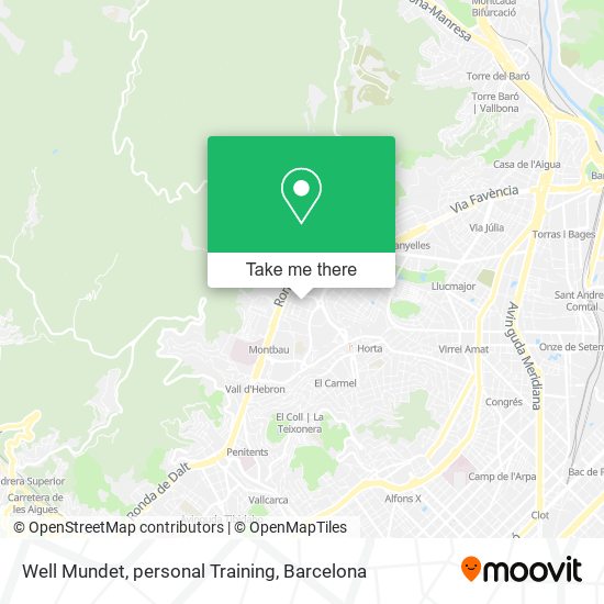 Well Mundet, personal Training map
