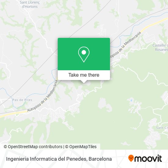 Ingenieria Informatica del Penedes map