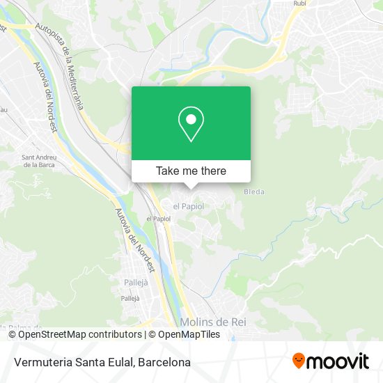 Vermuteria Santa Eulal map