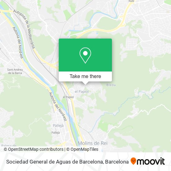 Sociedad General de Aguas de Barcelona map