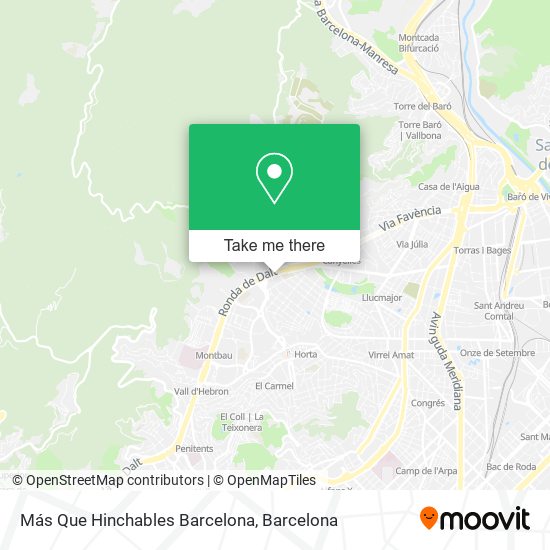 Más Que Hinchables Barcelona map